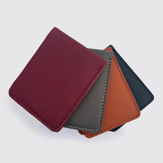 Pull-Up Pure Leather Wallet No Fabric